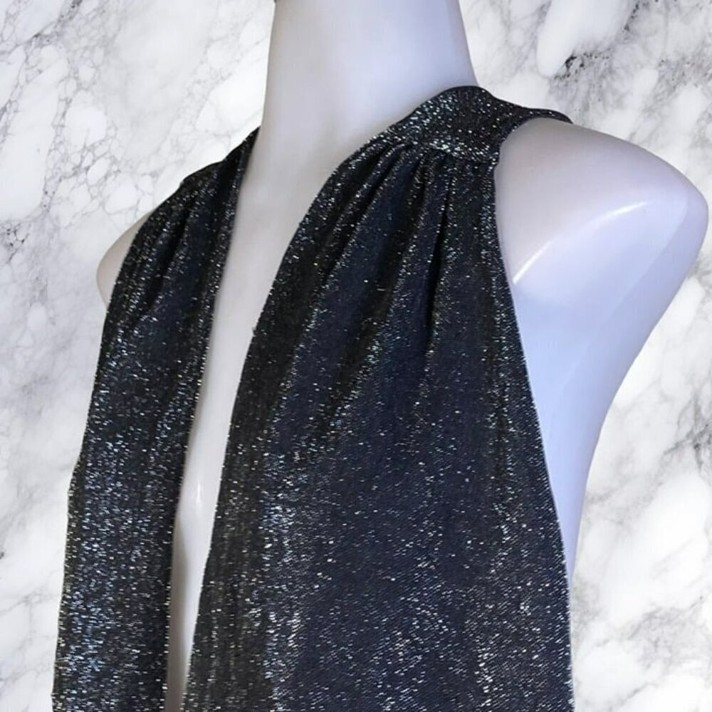 Superdown Priya Cross Back Bodysuit - Black Metallic - Picture 8 of 12